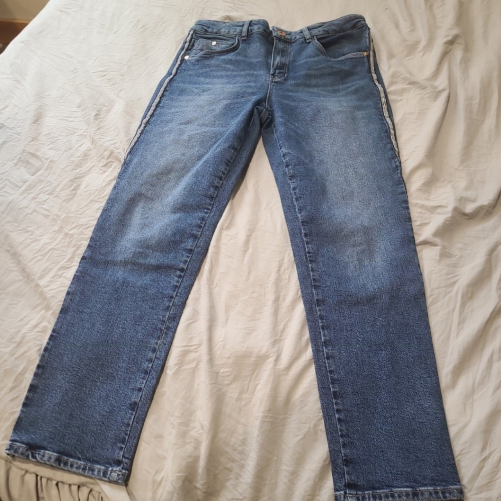 massimo dutti Womens SZ 8‎ mid rise slim cropped jeans
